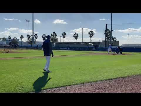 Video of January 29th pitching