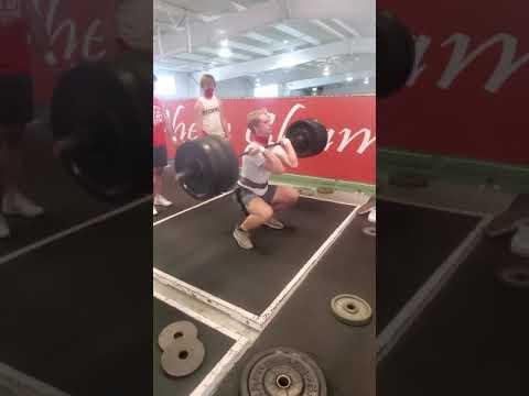 Video of CJ Palmer 300lb power clean