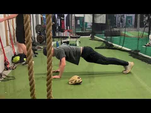 Video of Charles”Chase” Stephens LHP c/o 2024 Winter Arm care  Velo program