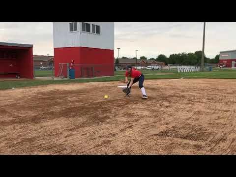 Video of Makena Alexander, 2023, 3rd base 