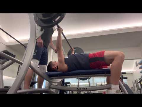 Video of 200 lb Bench Press @ 155 Body Weight (Personal Record)