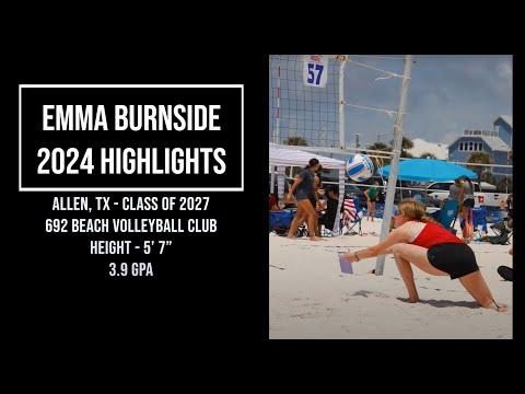 Video of Emma Burnside Class of 2027 - Beach Highlights 2024