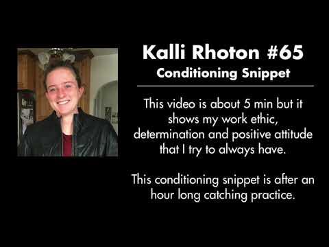 Video of Kalli Conditioning Video