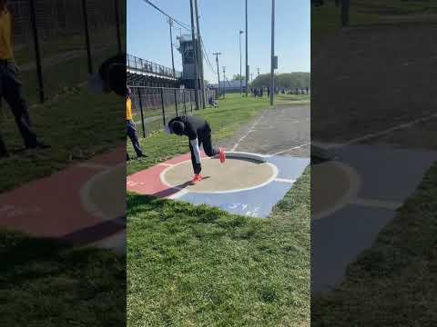 Video of 42FT0in Shot Put progression 