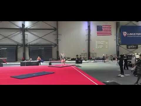 Video of Level 10 upgraded floor routine 9.7