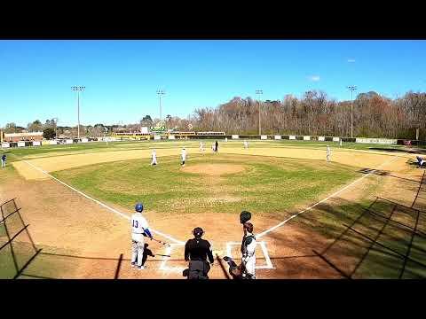 Video of First game behind the plate, throwing out the first runner attempted