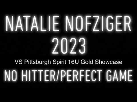 Video of Natalie Nofziger 2023 No Hitter/Perfect game