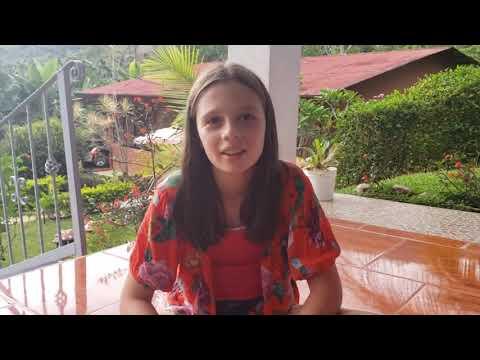 Video of Interview with Alex as a12 years old when family got stranded in Costa Rica about her life and soccer.