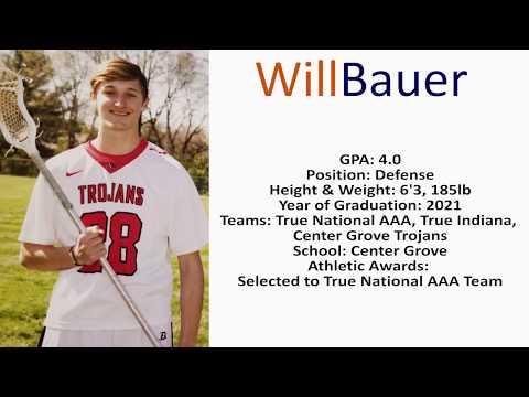 Video of Will Bauer 2018