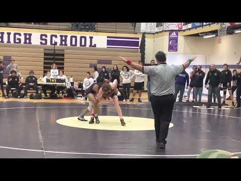 Video of Pin in OT at Sectional State Duals 1/15/22