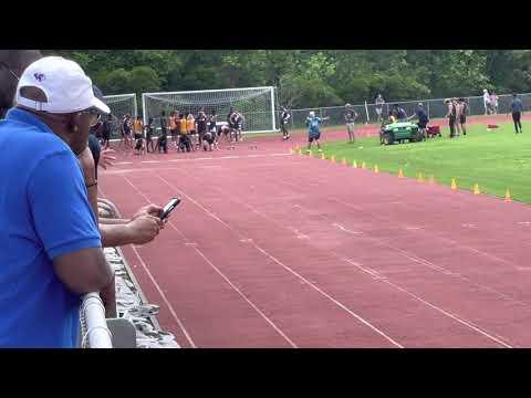 Video of Shane Mabberley runs 100 meter race for track. Topsail High School