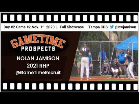 Video of Nolan Jamison RHP 2021 | GameTime Showcase Games Nov. 1st 2020 