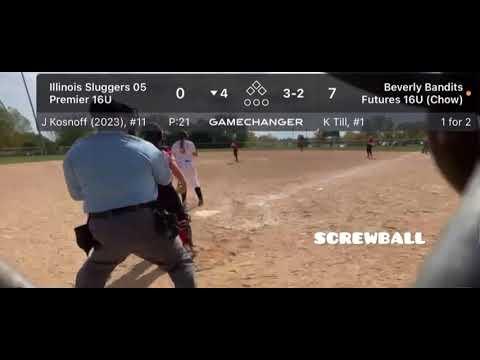 Video of Pitching clip from Sparks PGF Regional Qualifier 