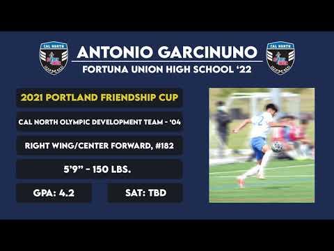 Video of Antonio Garcinuno 2021 Portland Friendship Cup Highlights