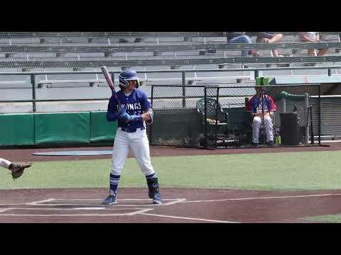 Video of Hard Hit Double During the High School Season