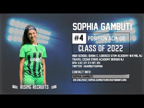 Video of Sophia Gambuti (Class of 2022) Soccer Highlight Sizzle Reel