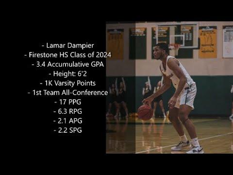 Video of Lamar Dampier Senior Year Highlights