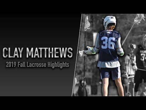 Video of Clay Matthews (2022) Fall Lacrosse Highlights 