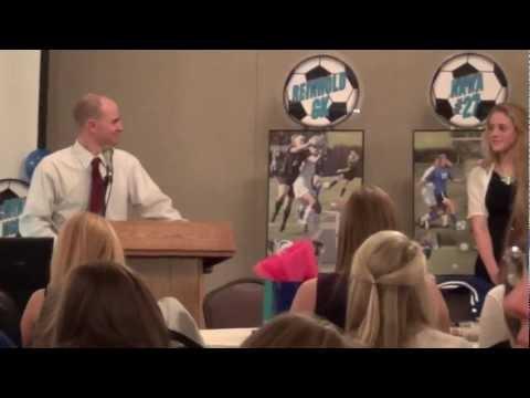 Video of Coach's comments on Rachel 2012 Soccer Banquet