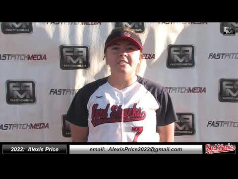 Video of Alexis Price Shortstop/ Second 2022 Graduate Yard Sharks 18-u