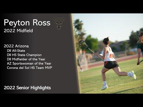 Video of 2021-2022 Senior Highlights Peyton Ross 2022