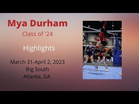 Video of Mya Durham ‘24 Middle #16 Big South 2023