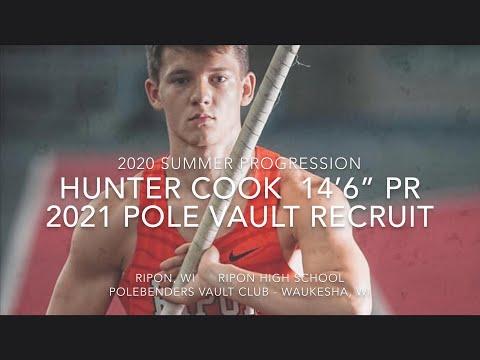 Video of Hunter Cook  Summer Rising Senior Pole Vault  Class of 2021 Progression