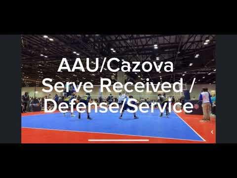 Video of Cazova U19 + AAU Nationals Serve/Recieve Highlights 