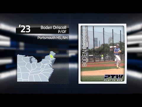 Video of Boden Driscoll Showball Baseball at UMASS Boston-July 11-12, 2022