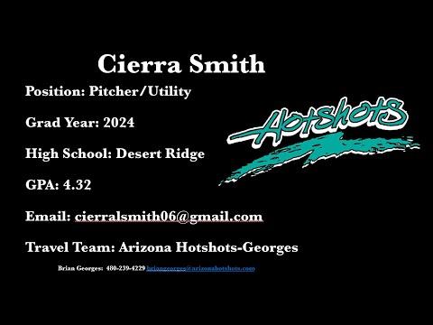 Video of Cierra Smith 2024 Pitching/Utility 