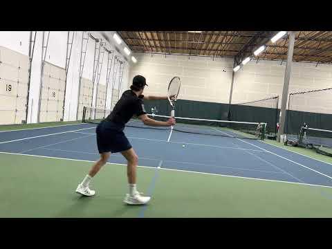 Video of Harry (in black) against a UTR 10+ player