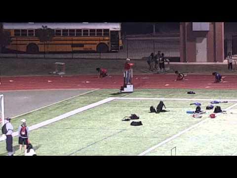 Video of 200 meter dash - 4/8/2016