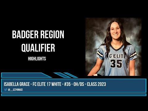 Video of 2022 Badger Region Qualifier Highlights - Isabella Grace (OH/DS)