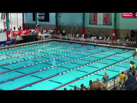 Video of Lane 2 (second from the top) - 2019 Speedo Super Sectionals - 200 long course freestyle B final