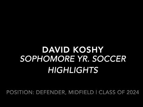 Video of Sophomore Year Highlights - CB (David Koshy)  