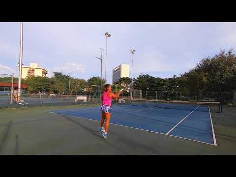 Video of Jenna Harrison Tennis Match Practice 