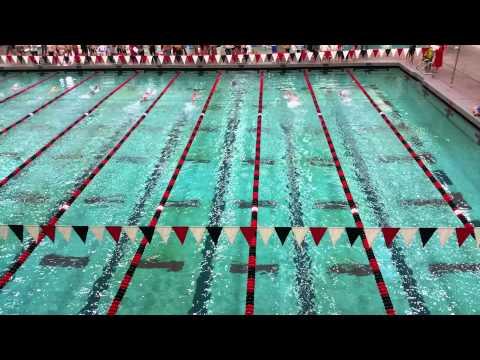 Video of Ireland Lowe. Barracuda USA Swim Team - 100 Yard Freestyle - Academy Meet 1/11/2015 Purple Cap, 1st in heat, 3 lanes from Right