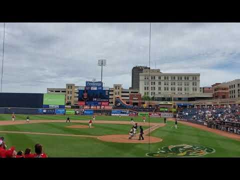 Video of Catching a Pop Fly while Diving Into Net (State Championship Game)