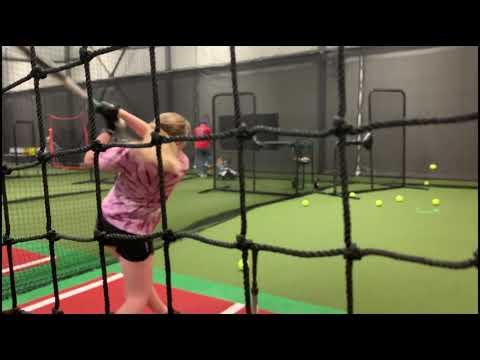 Video of Layne Fritz mid March hitting session