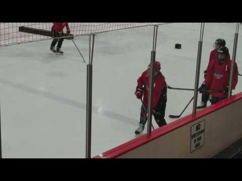 Video of Lauren Mongrain #3 Red - Defence (Red Helmet) - Multi-District Camp 2017 - Skills and Drills