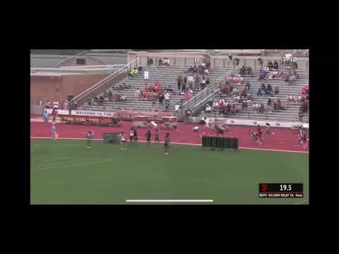 Video of UIL State Track Meet 4x100 (2nd leg)