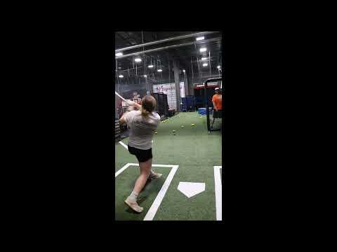 Video of Ciara Heffron 2024 Hitting - Front Toss