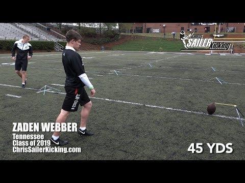 Video of Zaden Webber - Kicker