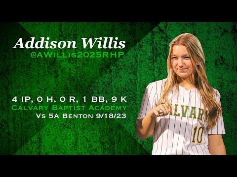 Video of Pitching vs 5A Benton High 2023-09-18