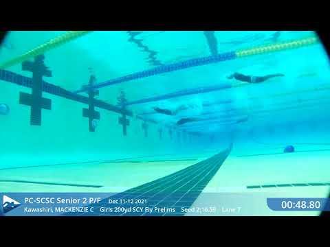 Video of SwimClips E19 H2 Girls 200yd SCY Fly Prelims