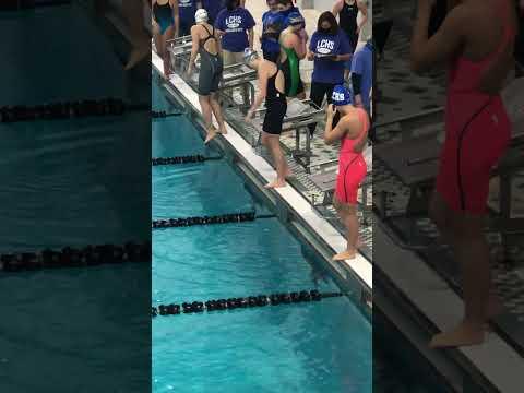 Video of Madison Bray (Rosati-Kain High School, St. Louis, Mo.) winning the AAA Conference backstroke with a time of 1:05.5.