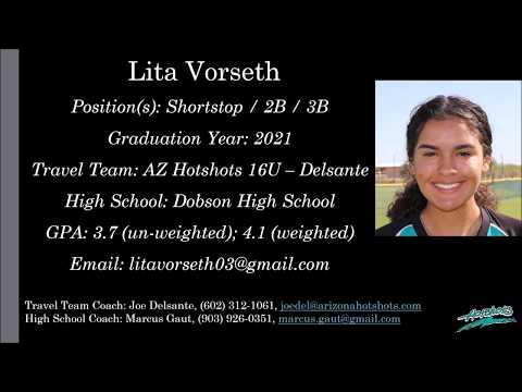 Video of Lita Vorseth Softball Skills Video - 2021 Shortstop Utility