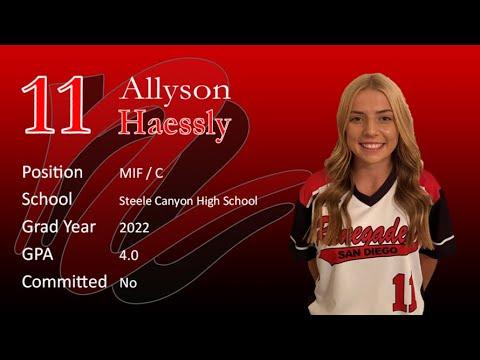 Video of #11 Ally Haessly Skills Video