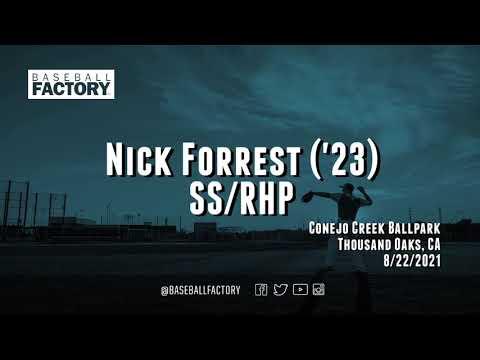 Video of Nick Forrest (2023) Baseball Factory