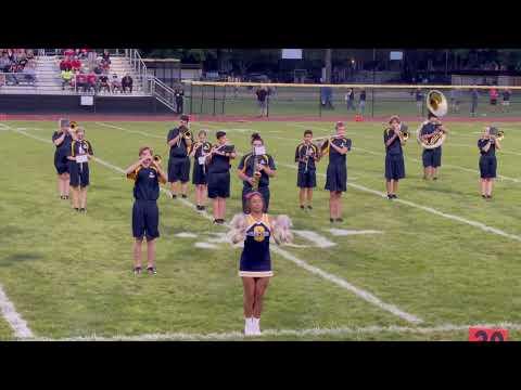 Video of 2022 Half time band dance performance w/ jumps + kicks!